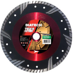 Diatech Tiger oldalszegmenses turbó gyémánt vágótárcsa, univerzális 230x22, 2x10 mm