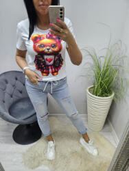 Norafashion Csinos macimintás női póló (03) (504910)