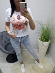 Norafashion Csinos nőimintás póló (02) (149241)