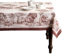 Maison d`Hermine Fată de masă 100% bumbac 140 cm x 180 cm, curcani Fata de masa