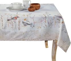 Maison d`Hermine Fata de masa 100% bumbac 160 cm x 220 cm, flori de luncă si pasari Fata de masa
