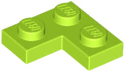 LEGO® Alkatrészek (Pick a Brick) Lime 1X2X2 Lapos Sarokelem 4633822 (4633822)