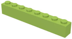 LEGO® Alkatrészek (Pick a Brick) Lime 1X1X8 Elem, használt 4172974 (4172974)