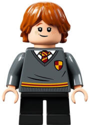 LEGO® Minifigurák Ron Weasley - Griffendéles pulóver címerrel, Fekete nadrág hp273 (hp273)
