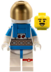 LEGO® Minifigurák Lunar Research Astronaut - Male, White and Dark Azure Suit, White Helmet, Metallic Gold Visor, Moust cty1407 (cty1407)