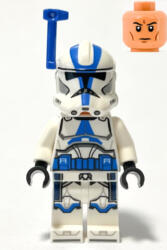 LEGO® Minifigurák Clone Trooper Officer, 501st Legion (Phase 2) - White Arms, Blue Rangefinder, Nougat Head, Helmet wi sw1246 (sw1246)