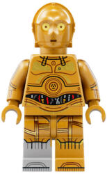LEGO® Minifigurák C-3PO - Molded Light Bluish Gray Right Foot, Printed Arms sw1209 (sw1209)