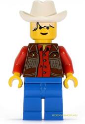 LEGO® Minifigurák Cowboy piros ingben ww012 (ww012)