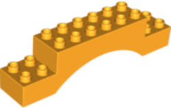 LEGO® Alkatrészek (Pick a Brick) DUPLO Világos Narancssárga 2x10x2 Hídelem 6034814 (6034814)