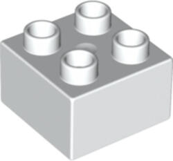 LEGO® Alkatrészek (Pick a Brick) Fehér 2x2 DUPLO Kocka Elem 343701 (343701)