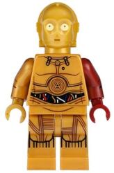 LEGO® Minifigurák C3PO - Sötétpiros Karral sw0653 (sw0653)