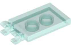 LEGO® Alkatrészek (Pick a Brick) Átlátszó Világoskék 2x3 Csempe Elem Vízszintes Csatlakozókkal 4603191 (4603191)