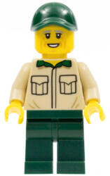 LEGO® Minifigurák Park Worker, Male with Tan Shirt with Pockets, Dark Green Legs and Cap cty1353 (cty1353)