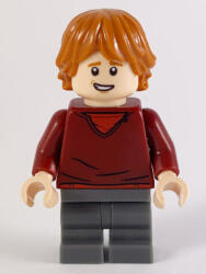 LEGO® Minifigurák Ron Weasly - Sötétvörös pulóver sötét kékesszürke nadrág hp180 (hp180)