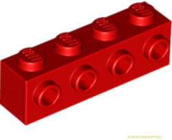LEGO® Alkatrészek (Pick a Brick) Piros 1x4x1 Elem Oldalt Gombokkal 4157223 (4157223)