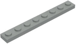 LEGO® Alkatrészek (Pick a Brick) Világosszürke 1x8 Lapos Elem 346009 (346009)