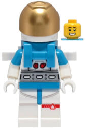 LEGO® Minifigurák Lunar Research Astronaut - Male, White and Dark Azure Suit, White Helmet, Metallic Gold Visor, Backp cty1424 (cty1424)