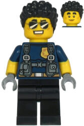 LEGO® Minifigurák Duke DeTain Rendőrtiszt - Sötétkék Felső és Fekete Nadrág cty1210 (cty1210)