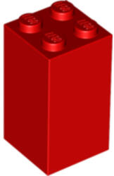 LEGO® Alkatrészek (Pick a Brick) Piros 2x2x3 Elem 6138839 (6138839)