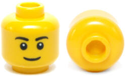 LEGO® Alkatrészek (Pick a Brick) Sárga Minifigura fej - Mosolygós Arccal (Tömöt Csatlakozóval) 3626cpb0628 (3626cpb0628)
