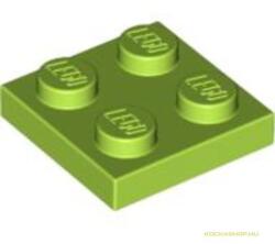 LEGO® Alkatrészek (Pick a Brick) Lime színű 2X2 Lapos Elem 4537937 (4537937)