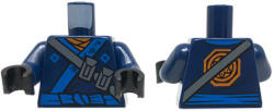 LEGO® Alkatrészek (Pick a Brick) Sötétkék Minifigura Felsőtest - Ninjago Köntös 6191864 (6191864)