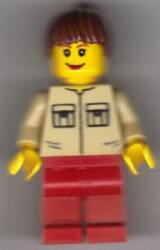 LEGO® Minifigurák Gazdasszony Piros Nadrágban cty0135 (cty0135)
