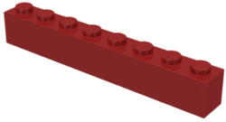 LEGO® Alkatrészek (Pick a Brick) Sötét piros 1X1X8 Elem, használt 4224519 (4224519)