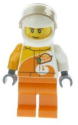 LEGO® Minifigurák Desert Rally Racer Driver with Orange 'ViTA RUSH' Logo and Dark Tan Eyebrows cty0983 (cty0983)