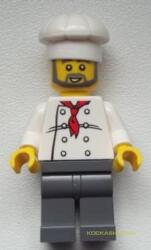 LEGO® Minifigurák Szürke Szakállú Szakács chef021 (chef021)