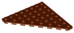 LEGO® Alkatrészek (Pick a Brick) Vörösesbarna 8x8 Lapos Ék elem 6234270 (6234270)