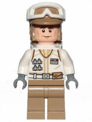 LEGO® Minifigurák Hoth lázadó katona - fehér egyenruha, sötét cserszín lábakkal sw1026 (sw1026)