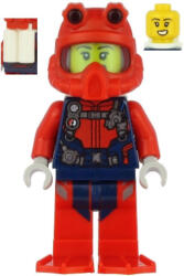 LEGO® Minifigurák Scuba Diver - Female, Open Mouth, Red Helmet, White Air Tanks, Red Flippers cty1165 (cty1165)