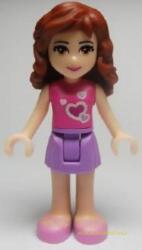 LEGO® Minifigurák Olivia pink felső, lila alsó FRND017 (FRND017)