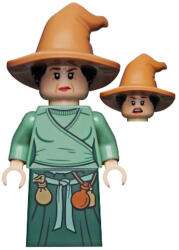 LEGO® Minifigurák Varázsló - HP Varázsló Világ Nő, Barna Kalap, Homokzöld Felső, Sötétzöld szoknya hp302 (hp302)