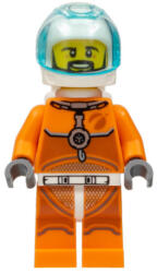 LEGO® Minifigurák Astronaut - Male, Orange Spacesuit with Dark Bluish Gray Lines, Trans Light Blue Large Visor, Black cty1063 (cty1063)