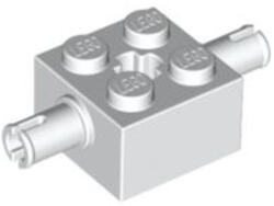 LEGO® Alkatrészek (Pick a Brick) Fehér 2X2 Elem 2 Csővel 6356180 (6356180)
