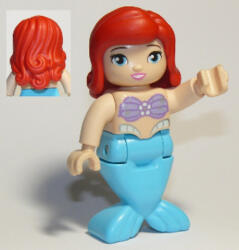 LEGO® Minifigurák Duplo Figure, Disney Princess, Ariel / Arielle, Medium Azure Tail (Mermaid) dupmermaid02 (dupmermaid02)