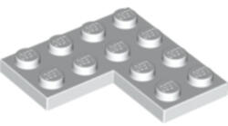 LEGO® Alkatrészek (Pick a Brick) Fehér 2X4X4 Lapos Sarok Elem 4508662 (4508662)
