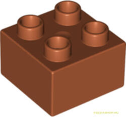 LEGO® Alkatrészek (Pick a Brick) Sötétnarancs 2x2 DUPLO Kocka Elem 4158534 (4158534)