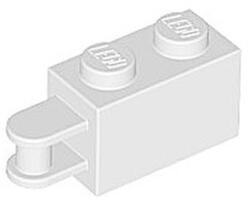 LEGO® Alkatrészek (Pick a Brick) Fehér 1x2 módosított kocka, végén csatlakozóval 6172381 (6172381)