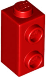 LEGO® Alkatrészek (Pick a Brick) Piros 1x2 Módosított Elem Oldalán Két Bütyökkel 6187620 (6187620)