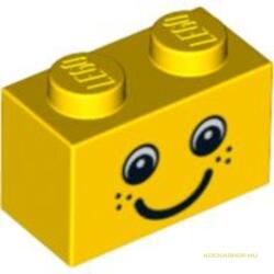 LEGO® Alkatrészek (Pick a Brick) Sárga 1X1X2 Elem Rajzolt Arccal 4569078 (4569078)