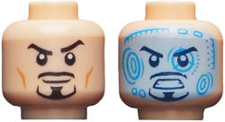 LEGO® Alkatrészek (Pick a Brick) Vasember minifigura fej - két arccal 6221340 (6221340)