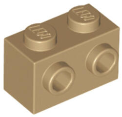 LEGO® Alkatrészek (Pick a Brick) Sötét bézs 1x2 Elem +2 Gombbal 6310835 (6310835)