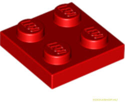 LEGO® Alkatrészek (Pick a Brick) Piros 2X2 Lapos Elem 302221 (302221)