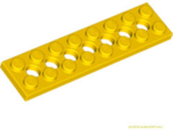 LEGO® Alkatrészek (Pick a Brick) Sárga 2X8 Technic Elem 7 Lyukkal - használt 373824 (373824)