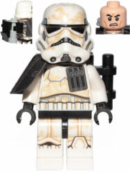 LEGO® Minifigurák Sivatagi Rohamosztagos - Fekete vállköpeny, lőszertároló, homokfoltok sw0960 (sw0960)