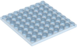 LEGO® Alkatrészek (Pick a Brick) Átlátszó Középkék 8x8 Lapos Elem 4226439 (4226439)