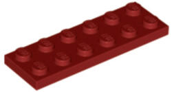 LEGO® Alkatrészek (Pick a Brick) Sötét piros 2X6 Lapos Elem 4618986 (4618986)